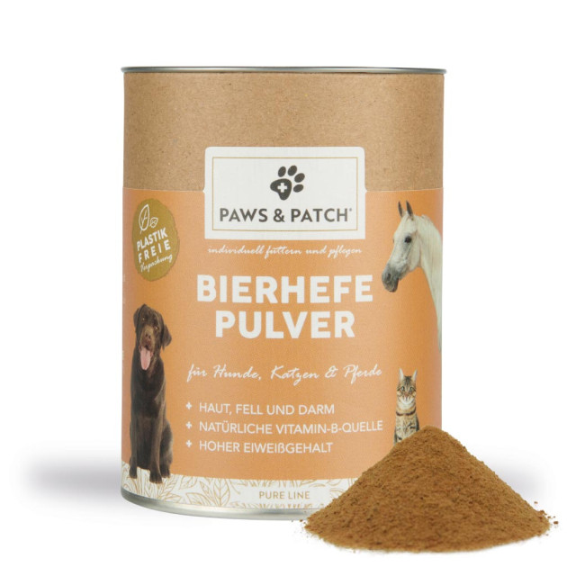 Levure de bière en poudre pour chiens, chats et chevaux 