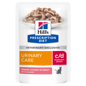 Prescription Diet - Feline c/d Multicare Stress Urinary Care Lachs Beutel