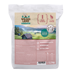 Wildes Land - Feline Adult Rind & Ente mit Gartengemüse
