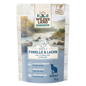 Wildes Land - Feline Adult Forelle & Lachs mit Cranberries Beutel