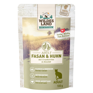 Wildes Land - Feline Adult Fasan & Huhn mit Cranberries Beutel