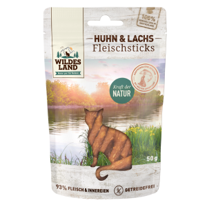 Wildes Land - Feline Snack Sticks Huhn & Lachs