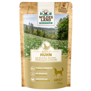 Wildes Land - Canine Adult Huhn mit Karotte und Zucchini Beutel