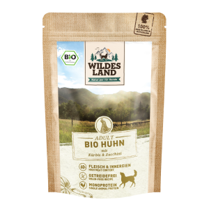 Wildes Land - Canine Adult Bio Huhn mit Kürbis und Zucchini Beutel