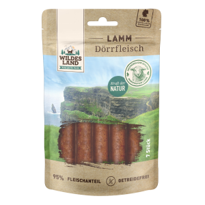 Wildes Land - Canine Snack Dörrfleisch Lamm