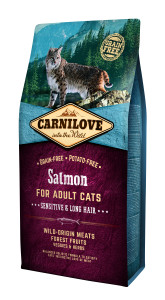 Carnilove Cat Adult Sensitive & Long Hair Lachs