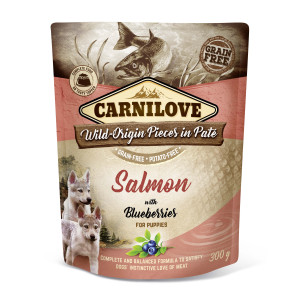 Carnilove Puppy Saumon avec myrtilles Sachet