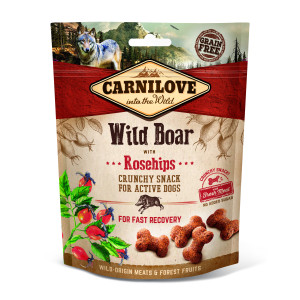 Carnilove Dog Adult Crunchy Snack Wildschwein mit Hagebutten