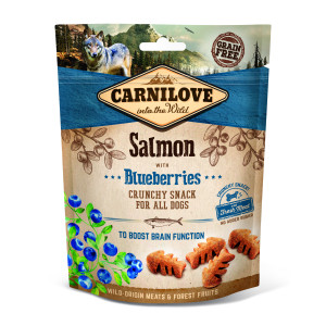 Carnilove Dog Adult Crunchy Snack Lachs mit Blaubeeren
