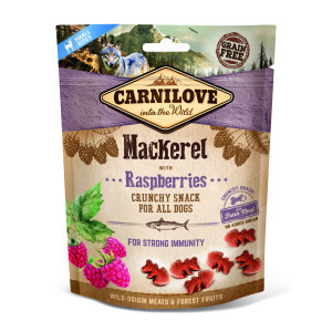 Carnilove Dog Adult Crunchy Snack Makrele mit Himbeeren