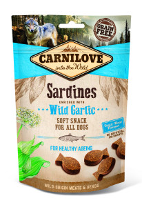Carnilove Dog Adult Soft Snack Sardinen mit Bärlauch
