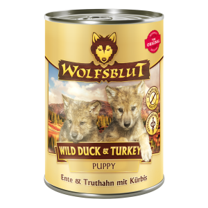 Wolfsblut - Wild Duck Puppy Ente und Truthahn mit Kürbis Dose