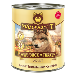 Wolfsblut - Wild Duck Canine Adult Ente und Truthahn mit Kartoffeln Dose