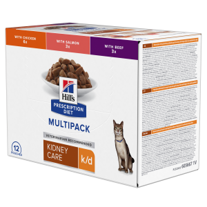 Prescription Diet - Feline k/d Kidney Care Mixed Case Beutel