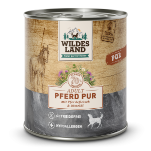 Wildes Land - Canine Adult PUR Pferd mit Distelöl Dose