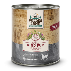 Wildes Land - Canine Adult PUR Rind mit Distelöl Dose