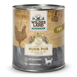 Wildes Land - Canine Adult PUR Huhn mit Distelöl Dose