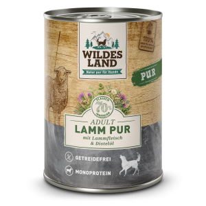 Wildes Land - Canine Adult PUR Lamm mit Distelöl Dose