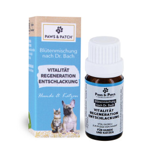 Dr. Bach Blütenmischung - Vitalität, Regeneration + Entschlankung für Hunde und Katzen