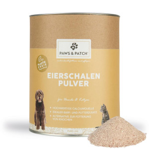Eierschalen Pulver für Hunde und Katzen