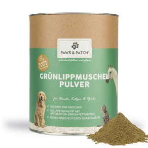 Grünlippmuschel Pulver für Hunde, Katzen und Pferde