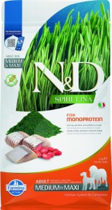 Farmina - N&D Spirulina Canine Adult Medium/Maxi Hering & Wolfsbeere