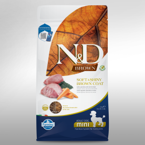 Farmina - N&D Brown Canine Adult Mini Lamm, Karotte & Spirulina