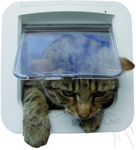 SureFlap Mikrochip Katzenklappe weiss 142mm x 120mm