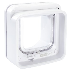 SureFlap Connect Mikrochip Katzenklappe weiss, 142mm x 120mm