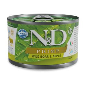 Farmina - N&D Prime Canine Adult Mini Wildschwein & Apfel Dose