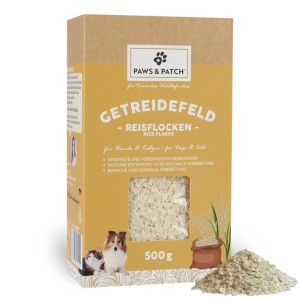 Reisflocken für Hunde und Katzen