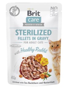 Brit Care Cat - Fillets in Gravy with Healthy Rabbit - Sterilized