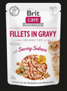Brit Care Cat - Fillets in Gravy with Savory Salmon