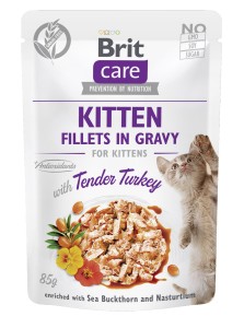 Brit Care Cat - Kitten - Fillets in Gravy with Tender Turkey