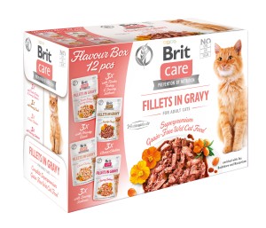 Brit Care Cat Flavour box - Fillets in Gravy