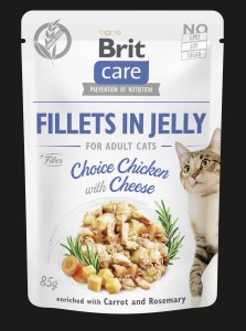 Brit Care Cat - Fillets in Jelly Choice Chicken with Cheese
