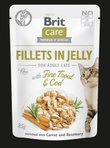 Brit Care Cat - Fillets in Jelly with Fine Trout & Cod 
