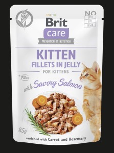 Brit Care Cat - Kitten - Fillets in Jelly with Savory Salmon