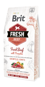 Brit Fresh Dog - Puppy & Junior Large Breed - Rind - Growth & Joints