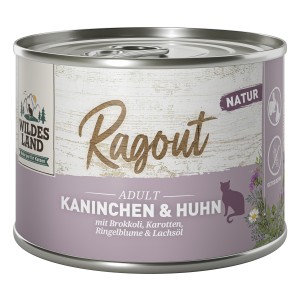 Wildes Land - Feline Adult Ragout Kaninchen & Huhn Dose