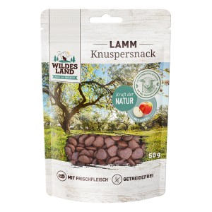 Wildes Land - Feline Snack Knuspersnack Lamm mit Apfel