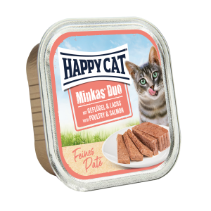 Happy Cat - Minkas Duo Adult Geflügel & Lachs Schalen