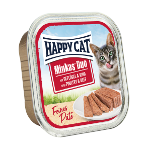 Happy Cat - Minkas Duo Adult Geflügel & Rind Schalen