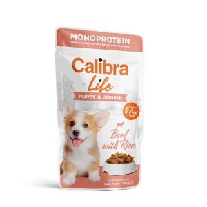 Calibra Life - Puppy & Junior Rind Beutel