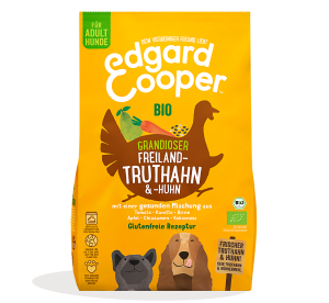 Edgard & Cooper - Canine Adult Bio Truthahn + Huhn mit Karotte