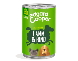 Edgard & Cooper - Canine Adult Lamm + Rind mit Apfel Dosen
