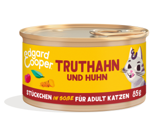 Edgard & Cooper - Feline Adult Truthahn + Huhn mit Cranberrys Dosen