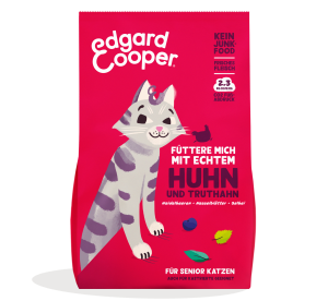 Edgard & Cooper - Feline Senior Huhn + Truthahn mit Blaubeeren