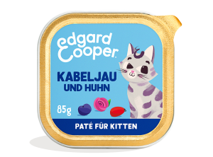 Edgard & Cooper - Feline Kitten MSC-Kabeljau + Huhn mit Blaubeeren Schalen