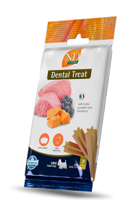 Famina - N&D Pumpkin Canine Dental Treat Lamm, K&uuml;rbis und Heidelbeere Mini